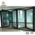 Energy saving america standard aluminium bi-fold windows double glazed folding patio doors